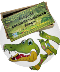 Juego de Cocodrilo numérico bilingüe